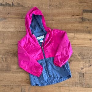 Columbia Fuchsia and Navy Hooded Jacket | Girls 4T